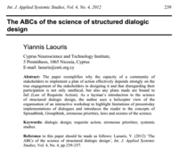 The ABCs of the science of structured dialogic design