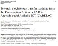 Towards a technology transfer roadmap from the Coordination Action in R&D in Accessible and Assistive ICT (CARDIAC)